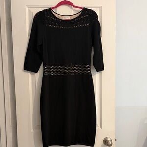 Calvin Klein Black Long Sleeve Dress